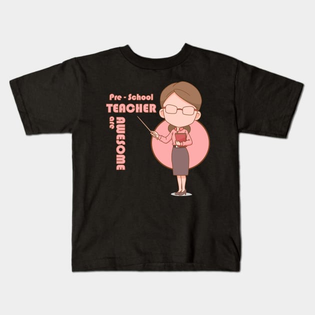 preschool teacher Kids T-Shirt by aldistar